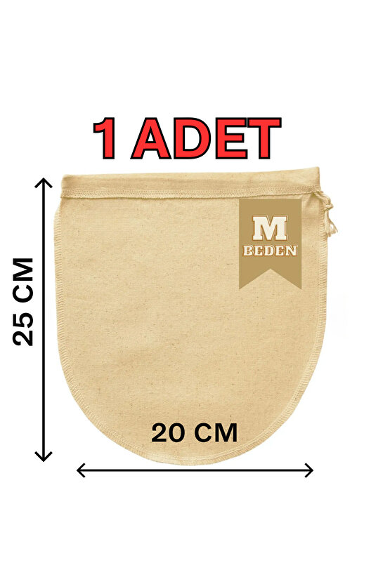 25x30 cm Organik Pamuk Süzme Kesesi , Süt Bezi Çok Amaçlı Süzme Kesesi Süt Bezi Yoğurt Peynir Sebze