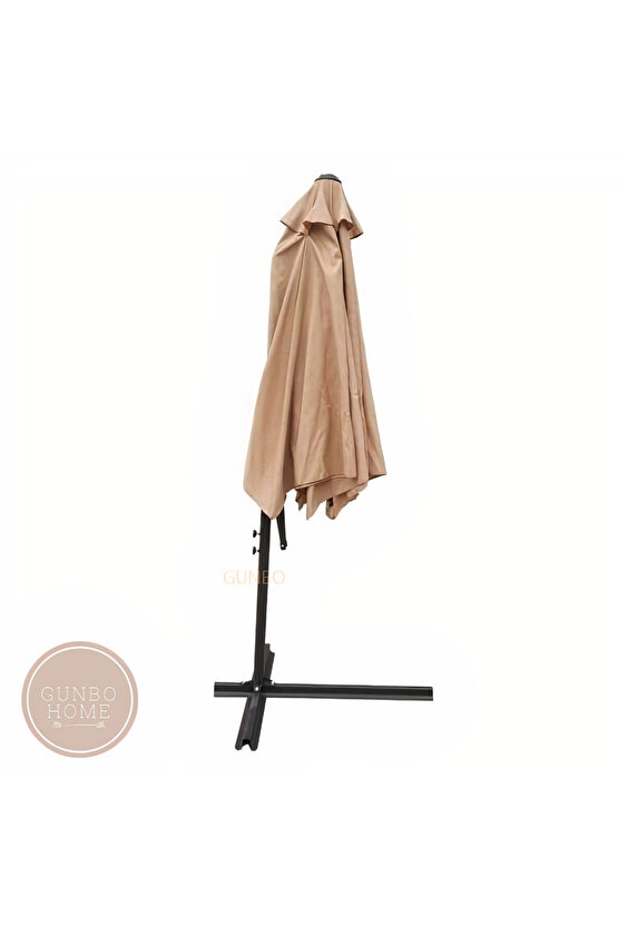 3 Mt Şemsiye + 4 Lü Ağırlık Seti Havuz Şemsiyesi Bidonlu, Bahçe Şemsiyesi, Teras Şemsiyesi Set