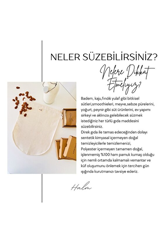 Çok Amaçlı Süzme Kesesi - Süt Bezi - Yoğurt - Peynir - Sebze - Süzme Torbası - (L BEDEN 30X30 CM)