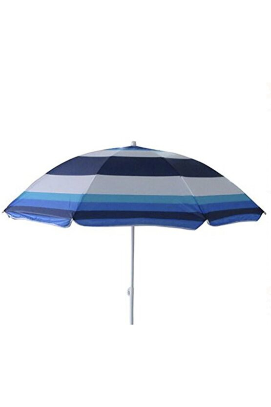 Plaj Şemsiyesi 160 Cm Sabit Mekanizma Saplamalı Uzun Ömürlü Uv Korumalı Tente