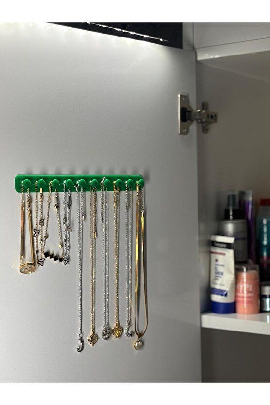 Takı Kanca Rayı Organizer Askılık 10 Bölmeli Askılık