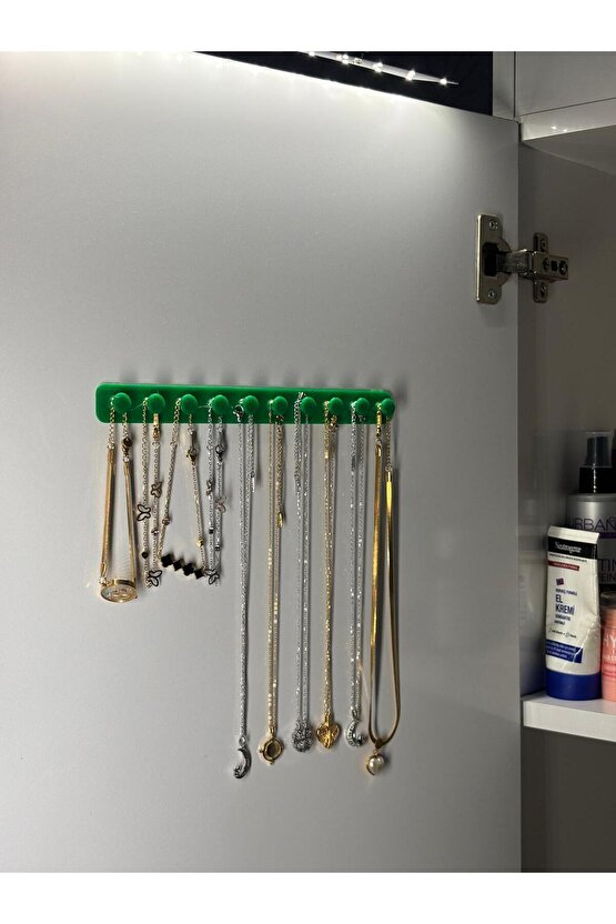 Takı Kanca Rayı Organizer Askılık 10 Bölmeli Askılık