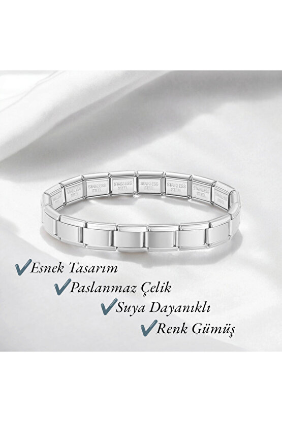 İtalyan Charm Çelik Bileklik