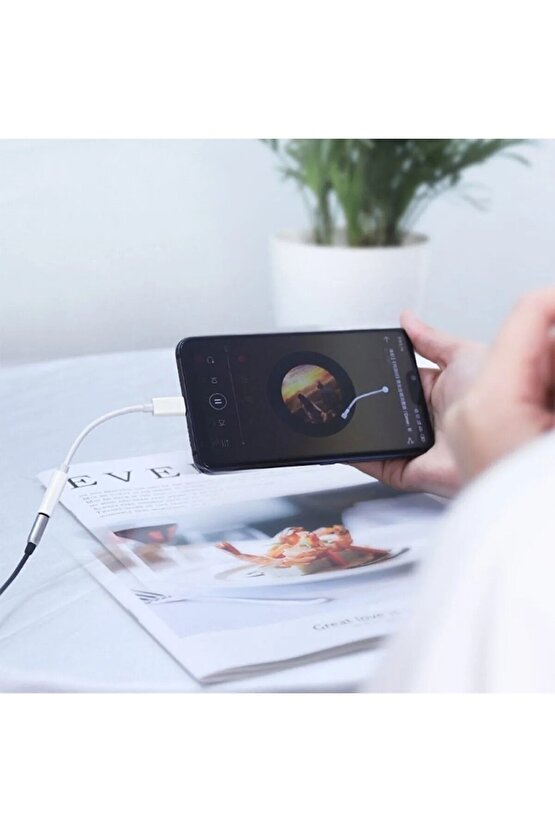 Yüksek Kalite Tak Çalıştır Type-c To Aux 3.5mm Kulaklık Jak Dönüştürücü