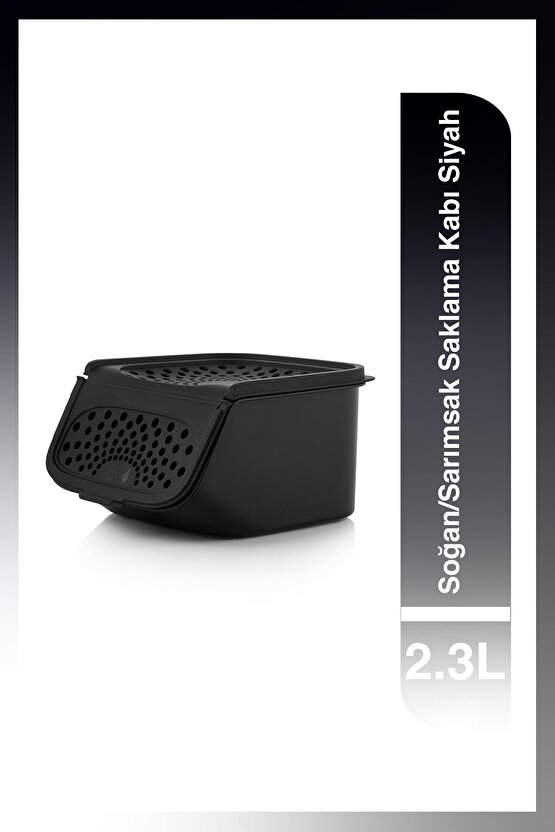 Siyah Soğan Ve Sarımsak Kuru Gıda Saklama Kabı 2.3 Lt