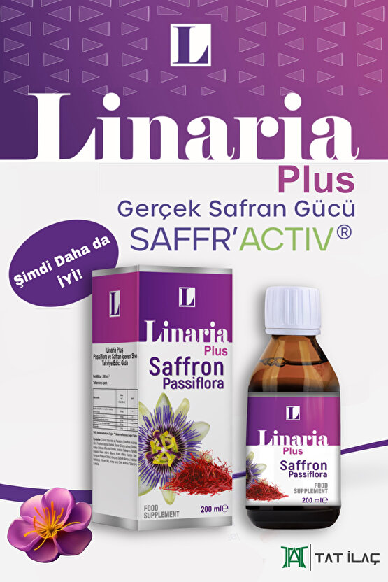 Plus Safran Ekstresi Ve Passiflora Içeren Sıvı Takviye Edici Gıda (200 ML)