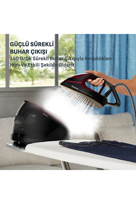 GV9230 Pro Express Protect 140 gr Sürekli ve 560 gr Şok Buharlı 2600 Watt Buhar Kazanlı Ütü