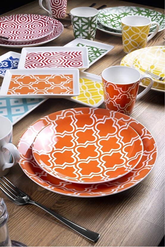 Casablanca 24 Parça İkram Set - 6 Renk