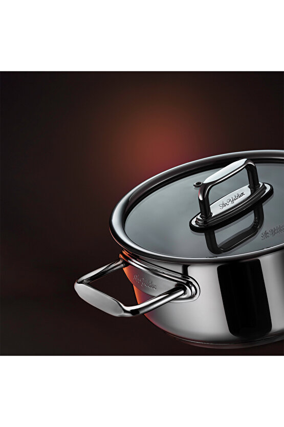 Colombus Paslanmaz Çelik Kısa Tencere 26 Cm