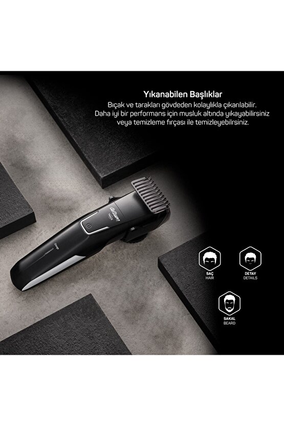 Trace 5 In 1 Erkek Bakım Seti 40 Farklı Kesim Ayarı Siyah - AR5200