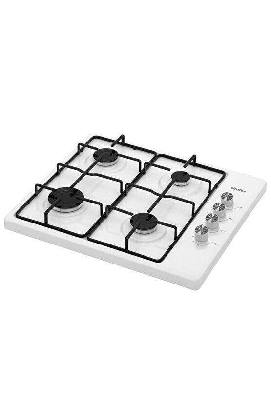 3011-lpgli 4 Gözlü Set Üstü Ocak Beyaz