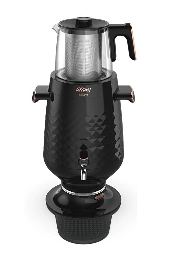Ehlikeyf Semaver Çaycı 3.5L Elektrikli Siyah - AR3083