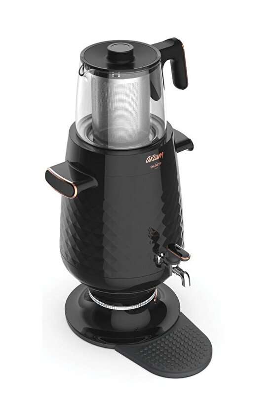 Ehlikeyf Semaver Çaycı 3.5L Elektrikli Siyah - AR3083