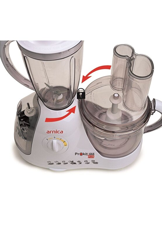 Prokit 444 Plus GH21020 Kompakt Mutfak Robotu Beyaz