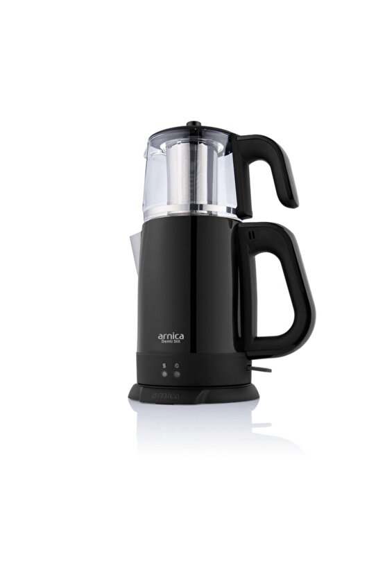 Demli Stil IH33205 CAM Demlikli Çay Makinesi Siyah