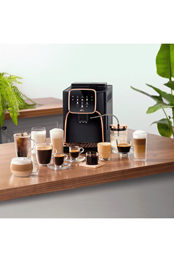 Okka Espresso Pro M Tam Otomatik Espresso Makinesi Bakır - OK0028-04