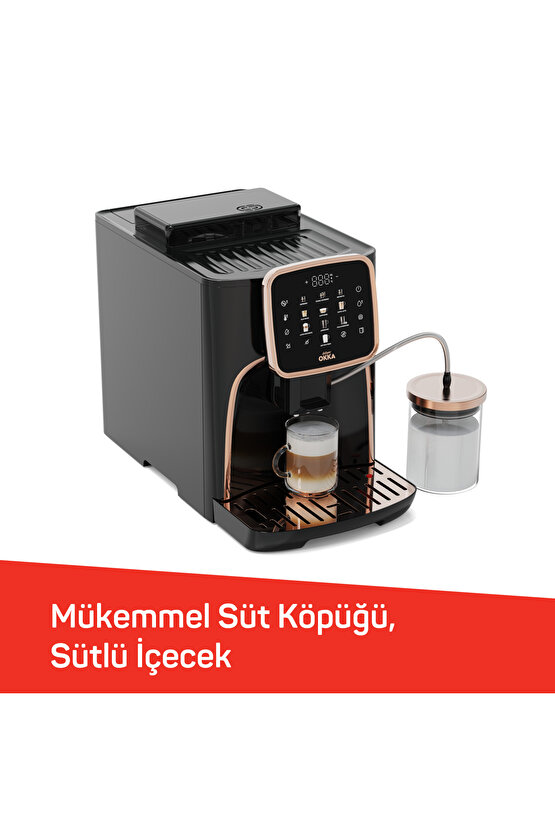 Okka Espresso Pro M Tam Otomatik Espresso Makinesi Bakır - OK0028-04