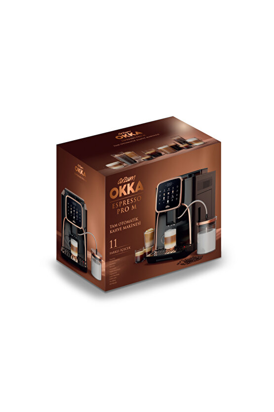 Okka Espresso Pro M Tam Otomatik Espresso Makinesi Bakır - OK0028-04