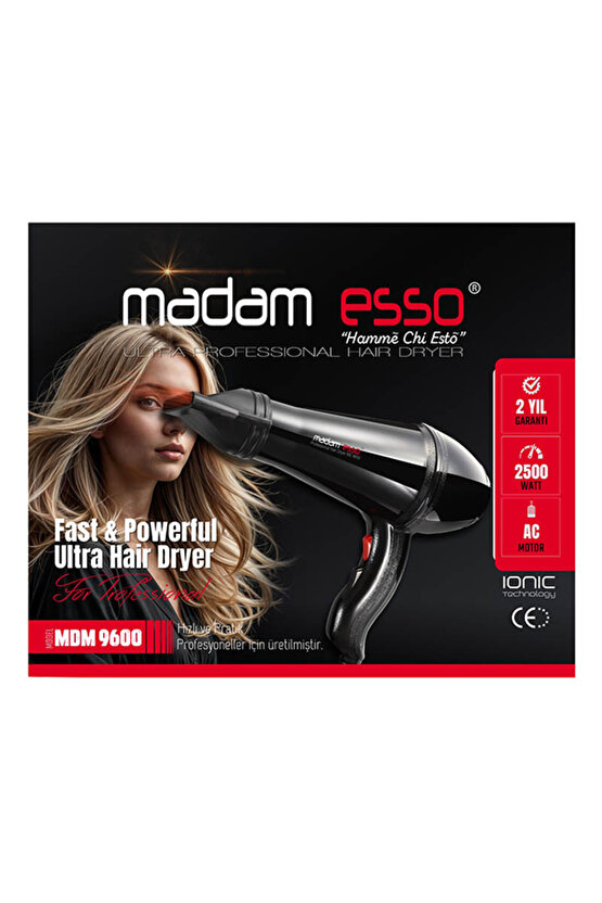 Mdm-9600 Profesyonel Fön Makinesi & Saç Kurutma Makinesi