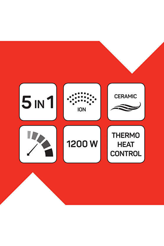 Revolution Hava Üflemeli 5i 1 Arada Şekillendirici - AR5162