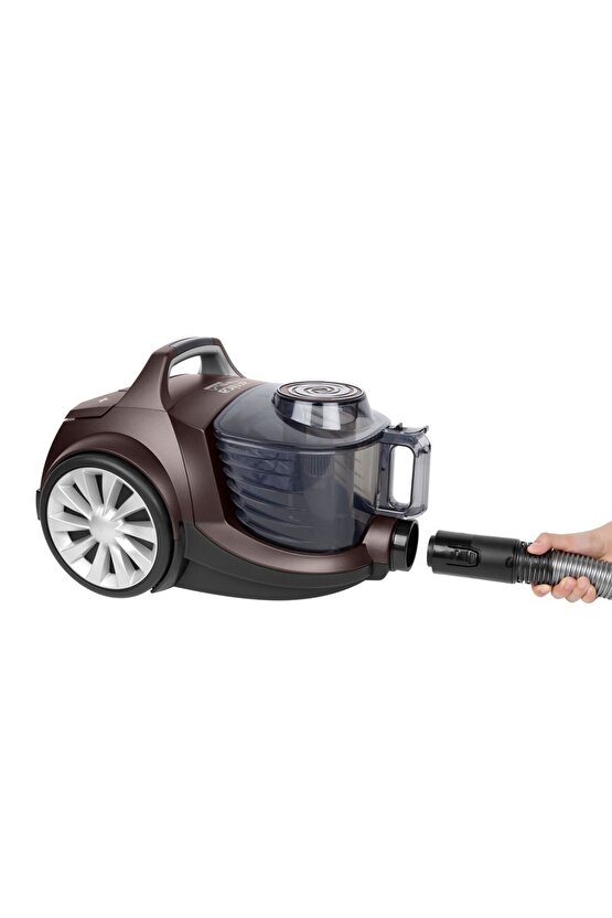 Tesla Ergo Active ET14340 Toz Torbasız Elektrikli Süpürge Kahverengi