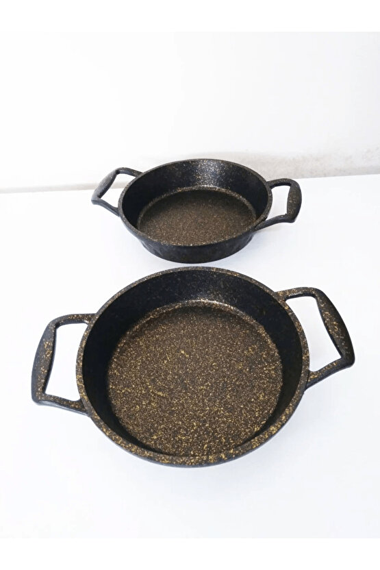 Netcool Kitchen Essenso Döküm Siyah Granit Sahan Tava 18 Cm