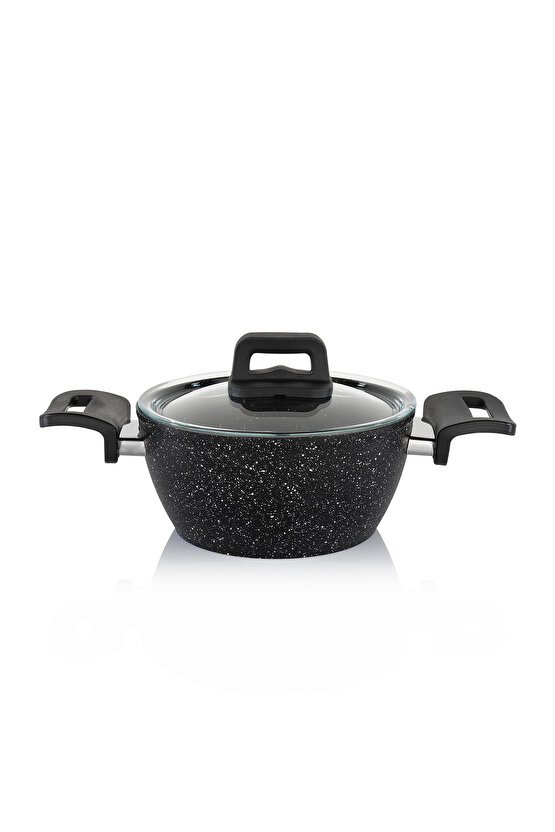 Savor Yanmaz Yapışmaz 7 Parça Siyah Tencere Seti