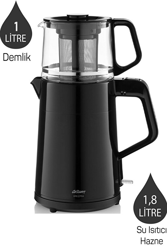 Dreamtea Çay Makinesi 1650W Siyah - AR3134