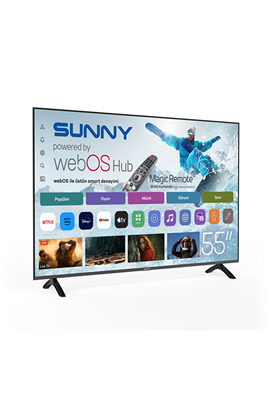 55 136 Ekran UHD WEBOS 2.0 D-DUAL LED TV (SN55FMN252)