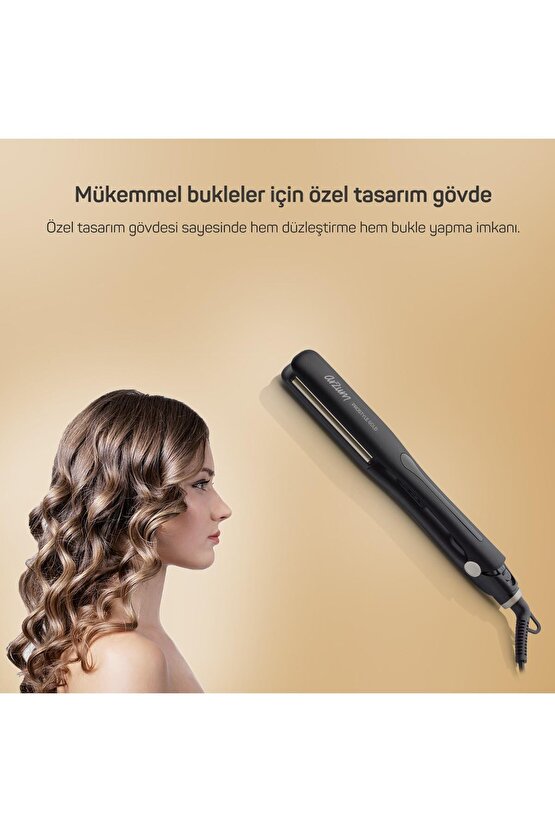 Ar5080 Prostyle Gold Ince Seramik Plaka Saç Düzleştirici