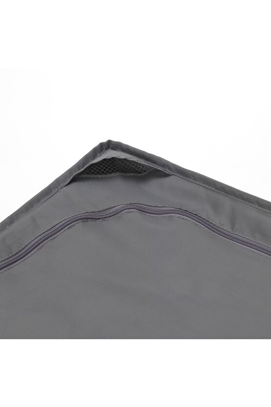 43x53x19 Yatak Altı- Yastık Çarşaf Nevresim Giysi Saklama Kutusu Hurç Kutu Koyu Gri