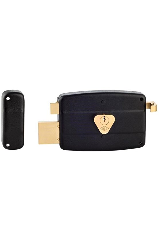 157c 12cm Silindirli Trajlı Daire Kilit Siyah