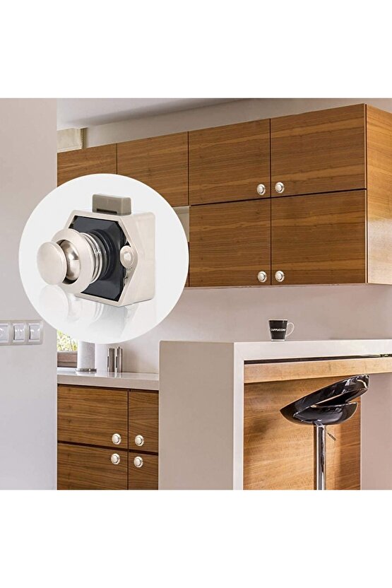 Karavan Kapı Dolap Çekmece Mobilya Yat Gemi Tekne Kilidi Krom Küçük