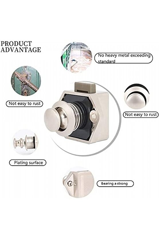 Karavan Kapı Dolap Çekmece Mobilya Yat Gemi Tekne Kilidi Krom Küçük