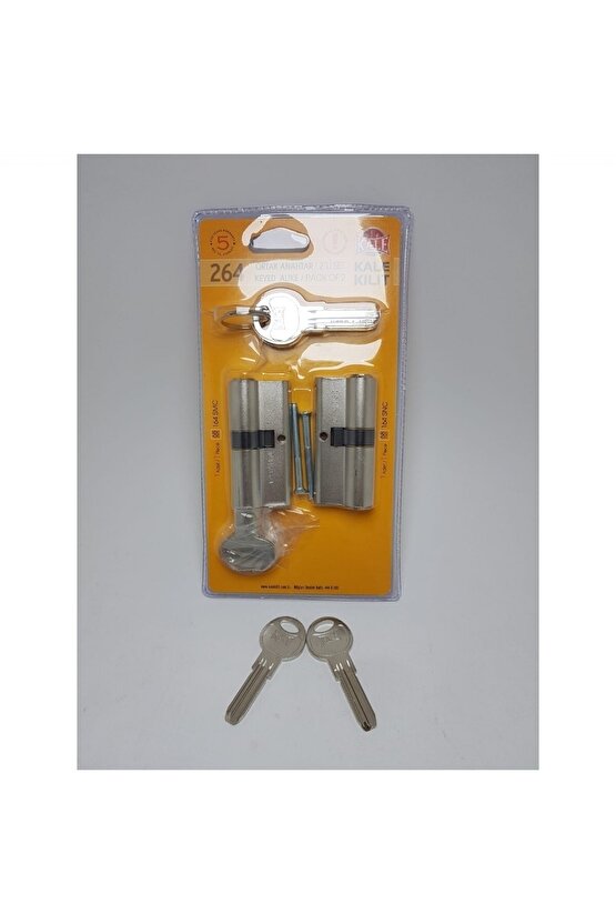 264 2 Li Set 2 Anahtar Hediyeli Mandallı Saten Ortak Anahtar-alt Üst Aynı Anahtar Ile Açılır