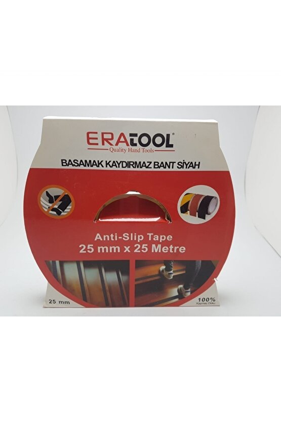 Kaydırmaz Bant Siyah 25 Metre 25 Mm