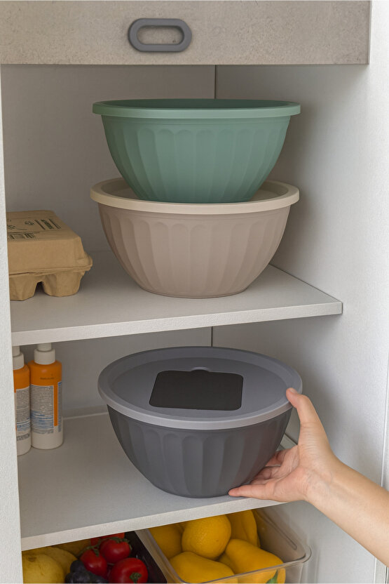 Latte Rendeli Karıştırma Kabı Saklama Kabı ve Mikser Kabı