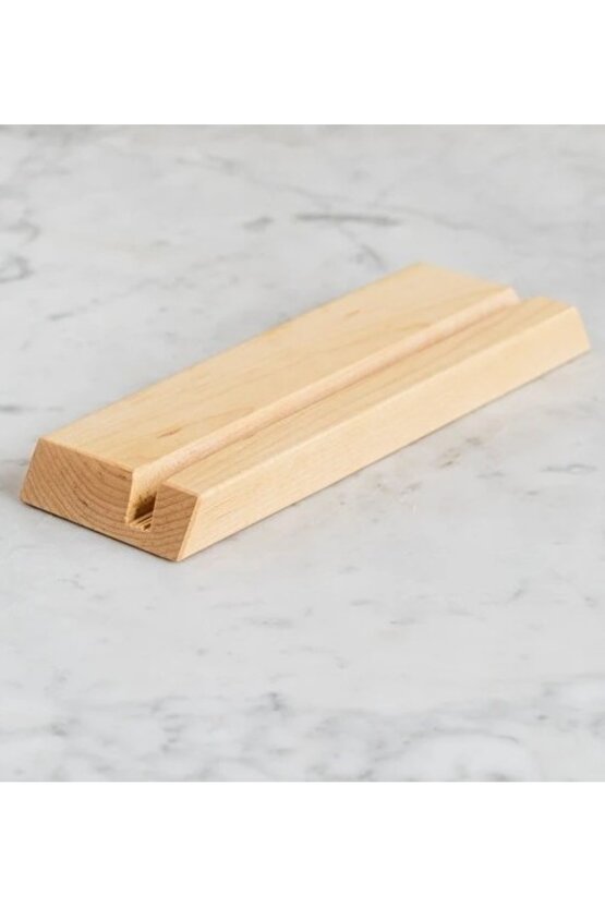 Kaydırmaz Taban Ahşap Tablet Tutucu Stand