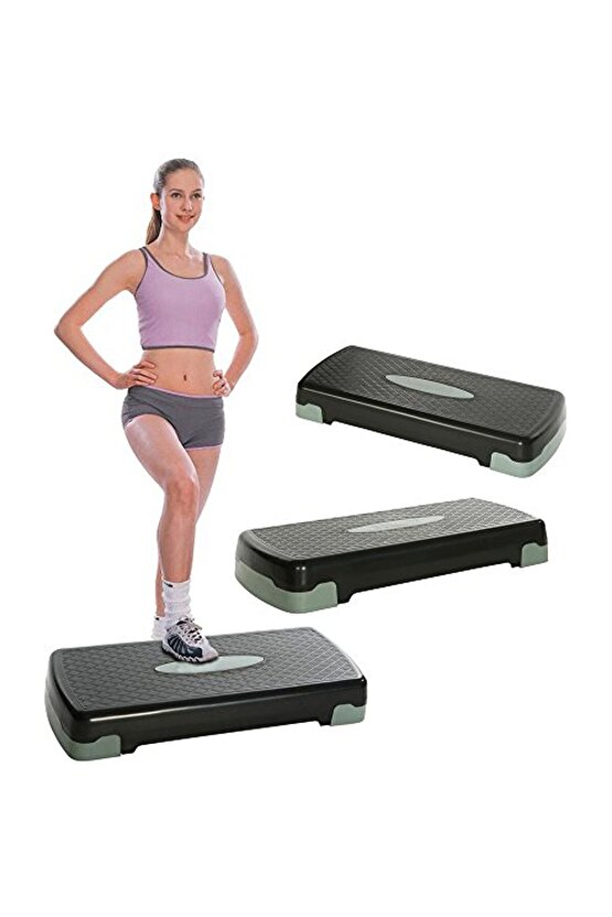 2 Kademeli Step Aerobik Fitness Jimnastik Kondisyon Aleti Ev Ve Spor Salonlarına Uygundur