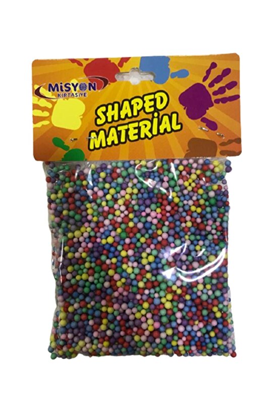 Poşetli Renkli Minik Köpükler Slime Köpüğü