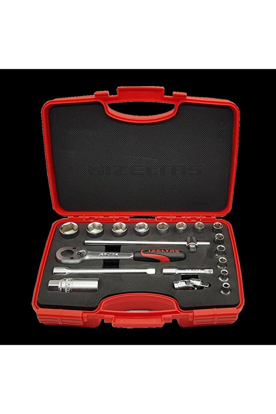 1110 00 6019 38 Altı Köşe Lokma Anahtar Takımı 19 Parça