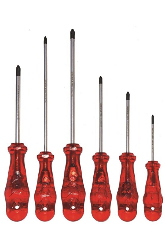 4120008106 Kraft Seri Yıldız Uçlu Tornavida Seti - 6 Parça