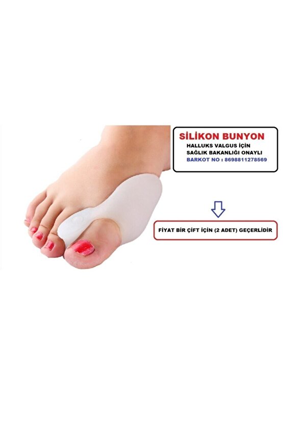 Silikon Makaralı Ayak Baş Parmak Kemik Bunyon Koruyucu Bunion Halluks Valgus Set Başparmak