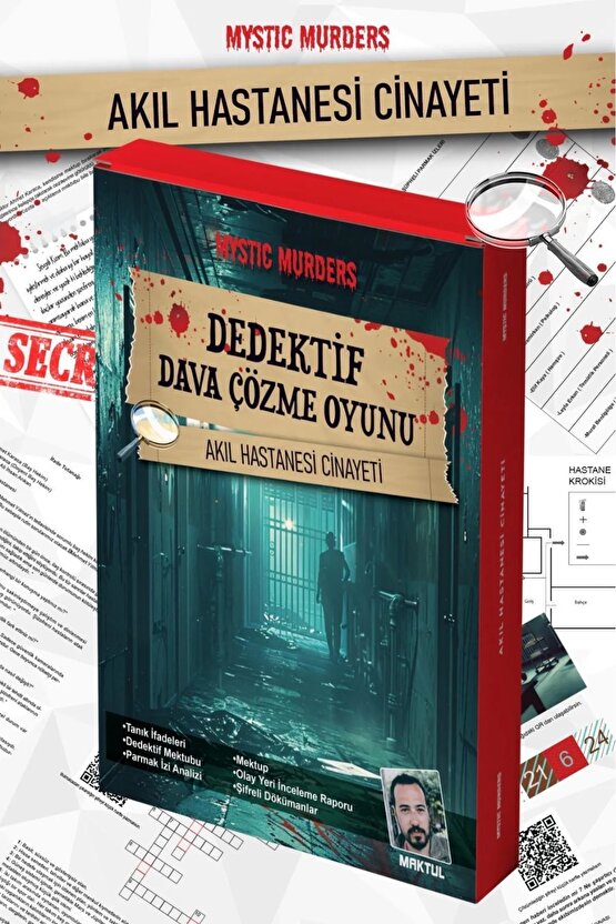 Akıl Hastanesi Davası Dedektif Oyunu - Dava Çözme Oyunu - Suç Çözme Oyunu - Cinayet Oyunu Cinayet Çö