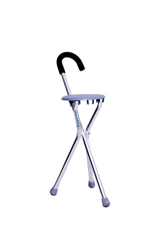 ALÜMİNYUM MALZEMEDEN| 3 AYAKLI |2 YIL GARANTİLİ |PORTATİF| KATLANIR | OTURAKLI BASTON