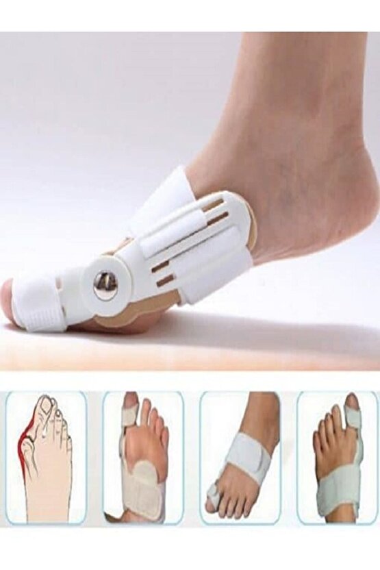 Ayak Baş Parmak Kemik Düzeltici 1. Kalite Halluks Valgus Makaralı Kemik Düzeltici 1 Adet Gece Ateli