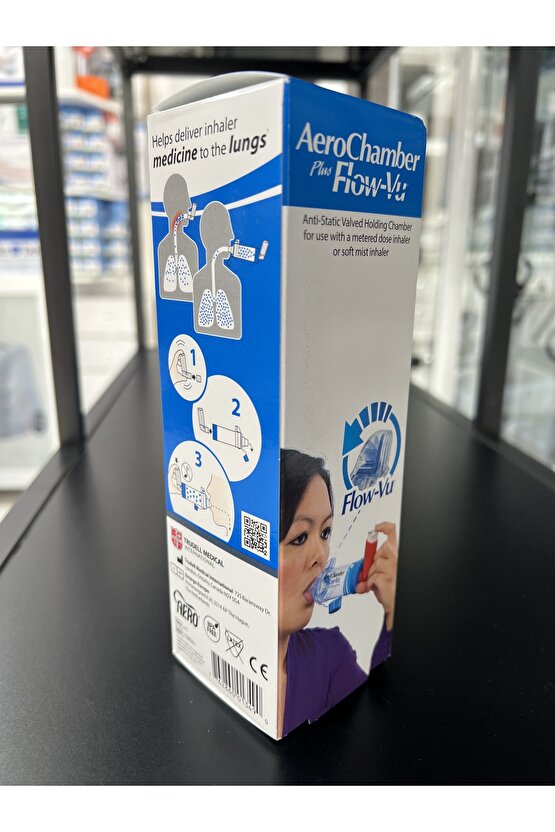 Flow-vu Mavi Ağızlıklı Yetişkin Inhalatör Mavi 5 Yaş