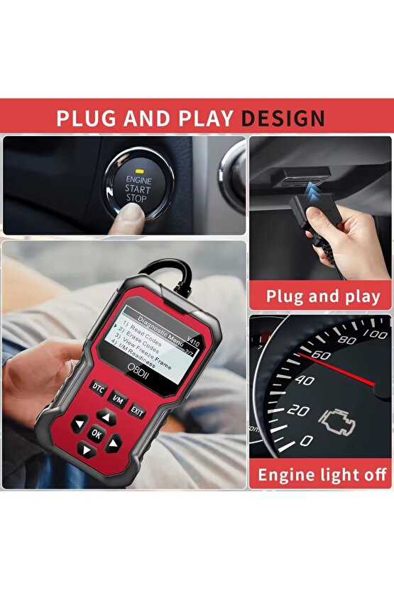 Arıza Tespit Cihazı OBD2 Araba Motor Hata Kodu Silme Tüm Araçlara Motor Lamba Söndürme Yeni Sürüm