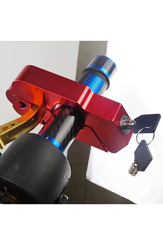 Motosiklet Gidon Kilidi Anti-Hırsızlık Alüminyum Fren & Gaz Kolu Güvenlik Kilidi Scooter ATV