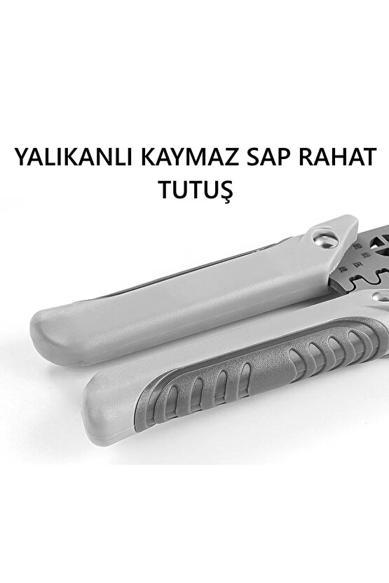 Çok Fonksiyonlu Tel Sıyırıcı Pense Elektrikçiler İçin Profesyonel Kablo Kesme Sıyırma Bükme Aleti